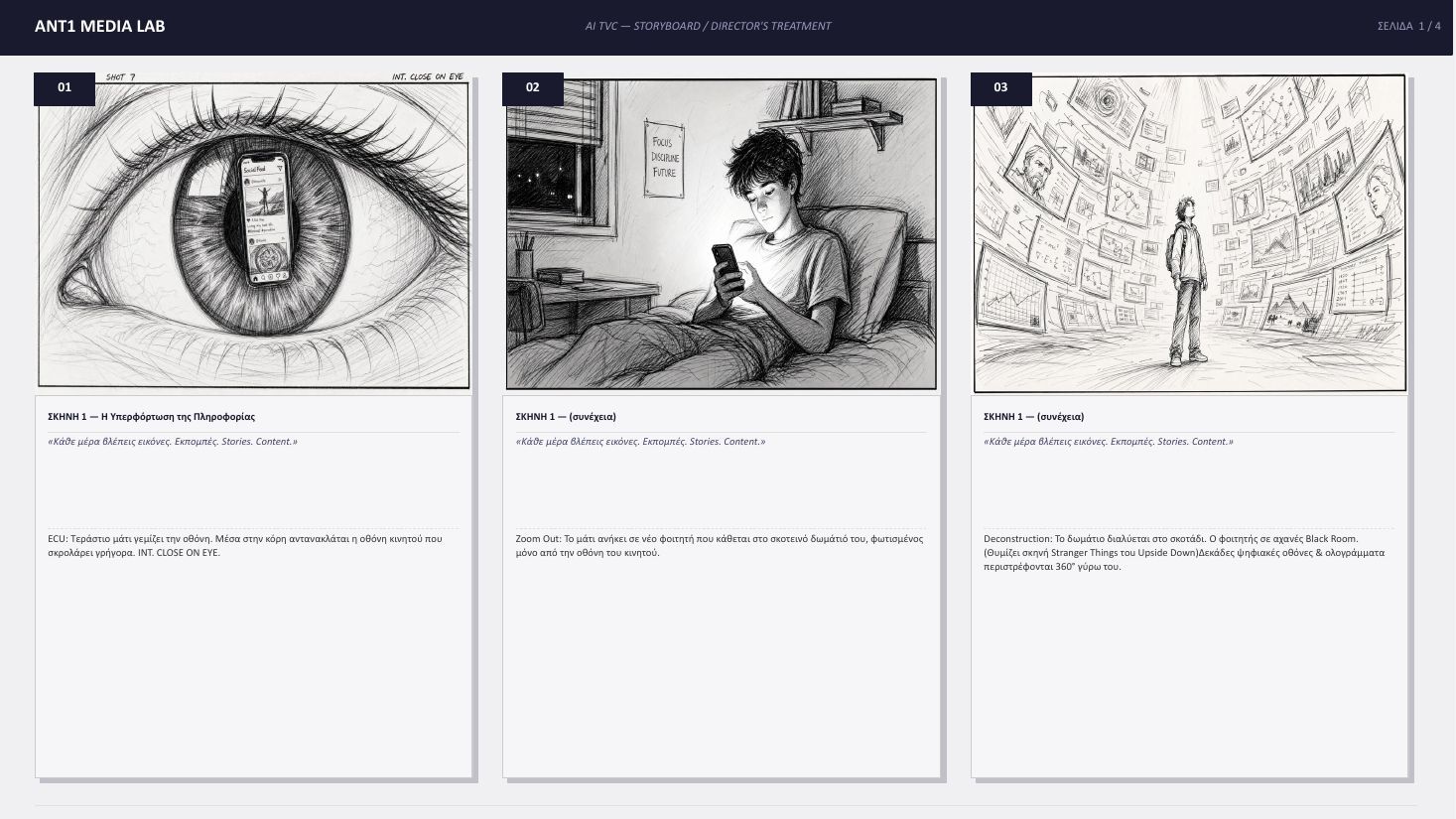 Storyboard ANT1 Media Lab — σελίδα 1